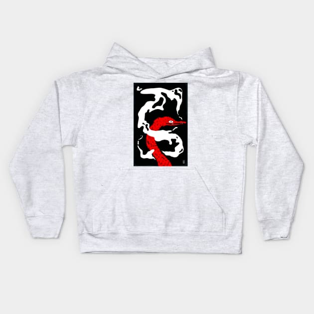 Smoke Break Kids Hoodie by flywithsparrows